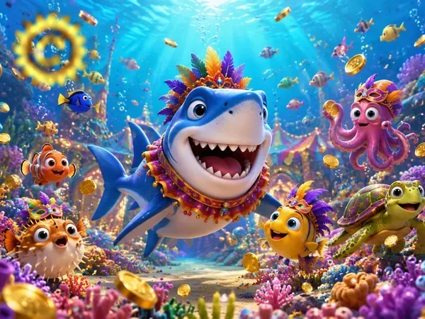 Ilustrasi target ikan dalam permainan Fishing E Lu Fa