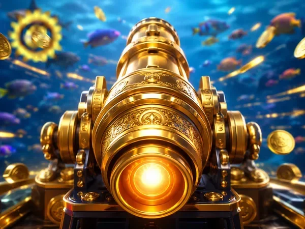 Antarmuka permainan Fishing E Lu Fa di layar